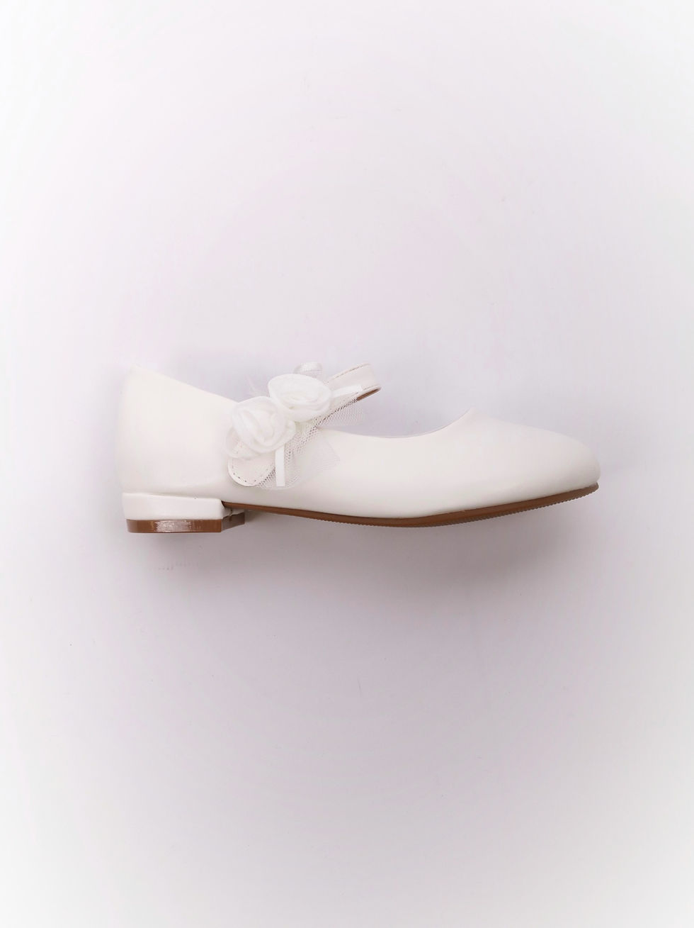 Miniature : Ballerine Blanche à bride pour Fille "Aileen"