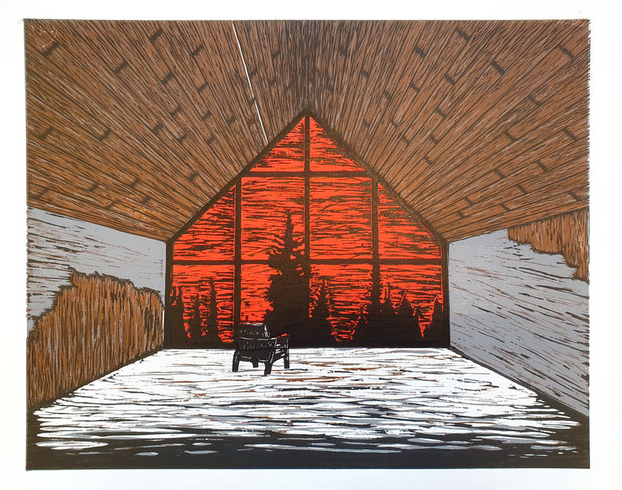 Joe Clarke, The Chair, 2020, a1, woodcut.jpg