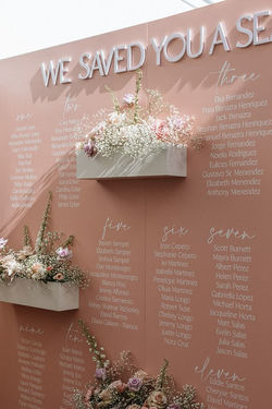 Large Seating Chart Installation