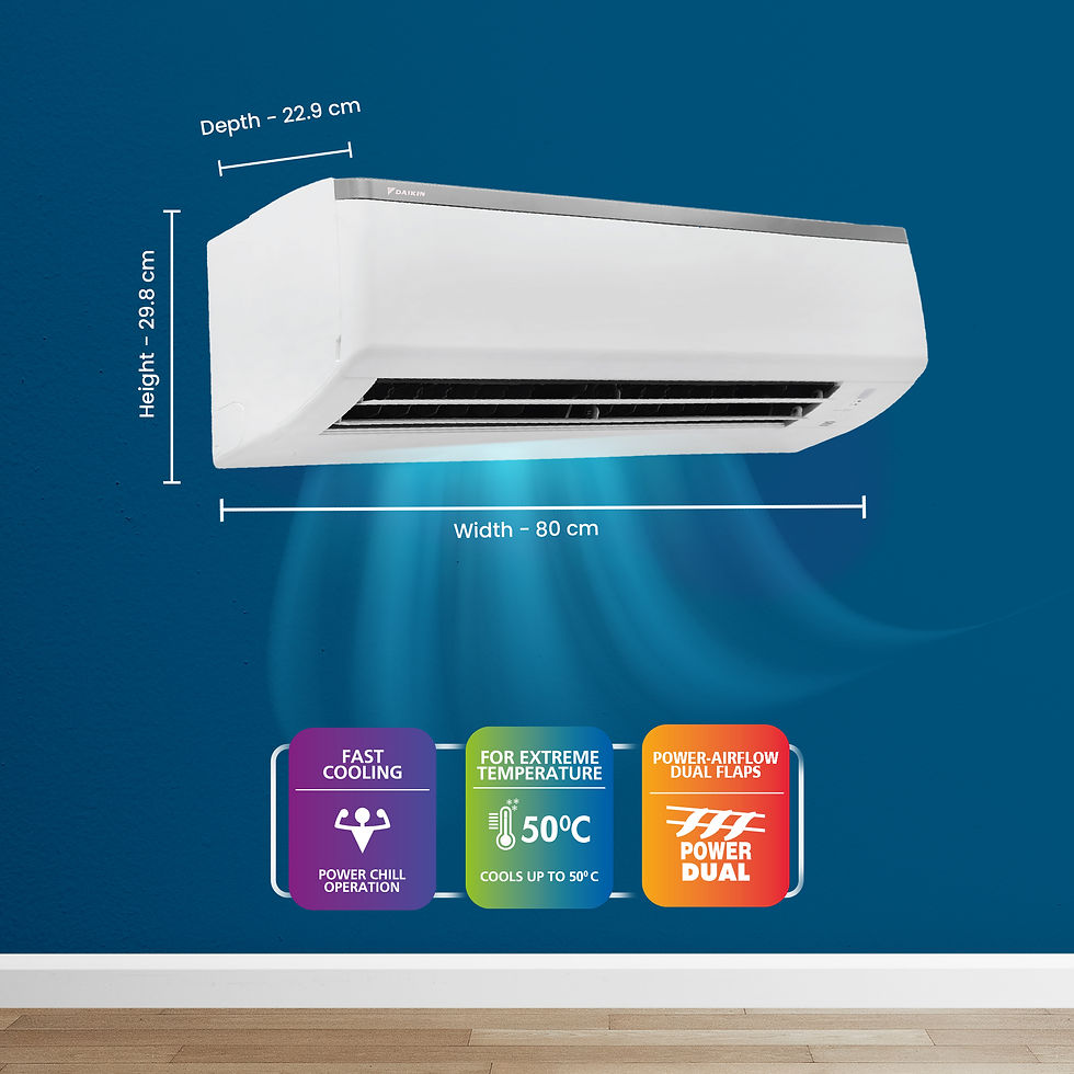 Thumbnail: DAIKIN AC 0.80TON 3 STAR FIXED SPLIT AC