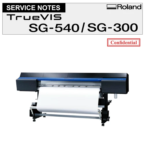 Roland SG540 Repair Manual | Printer Repair Shop