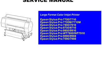 Epson Printer Service Manual