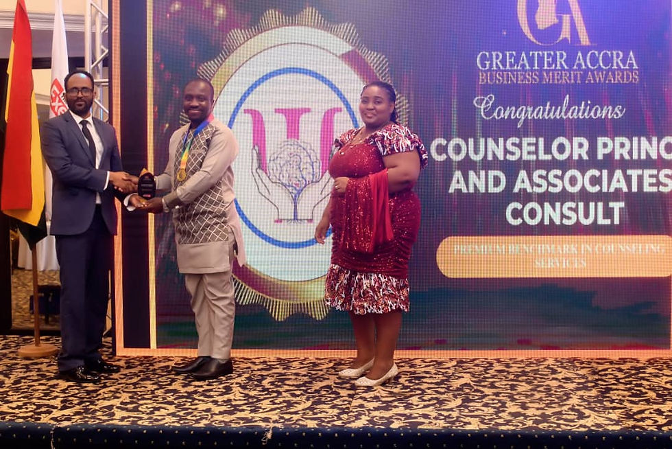 CPAC Receiving "Premium Benchmark in Counselling Services Award" at La Palm Royal Beach Hotel!