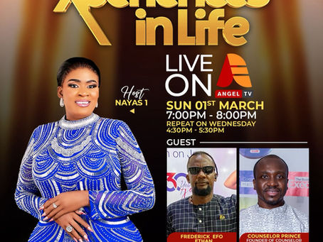 🌟 ANGEL TV features Counselor Prince Offei, a leading Mental Health Professional and Marriage Counsellor, as Expert Guest on "EXPERIENCES IN LIFE" TV Show! 🌟