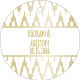 Thumbnail: Personalized Gold Foil Round Shape Tags- Set of 36