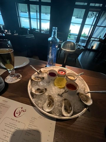 Ostras: Half dozen oysters at Capa in the Four Seasons Orlando.