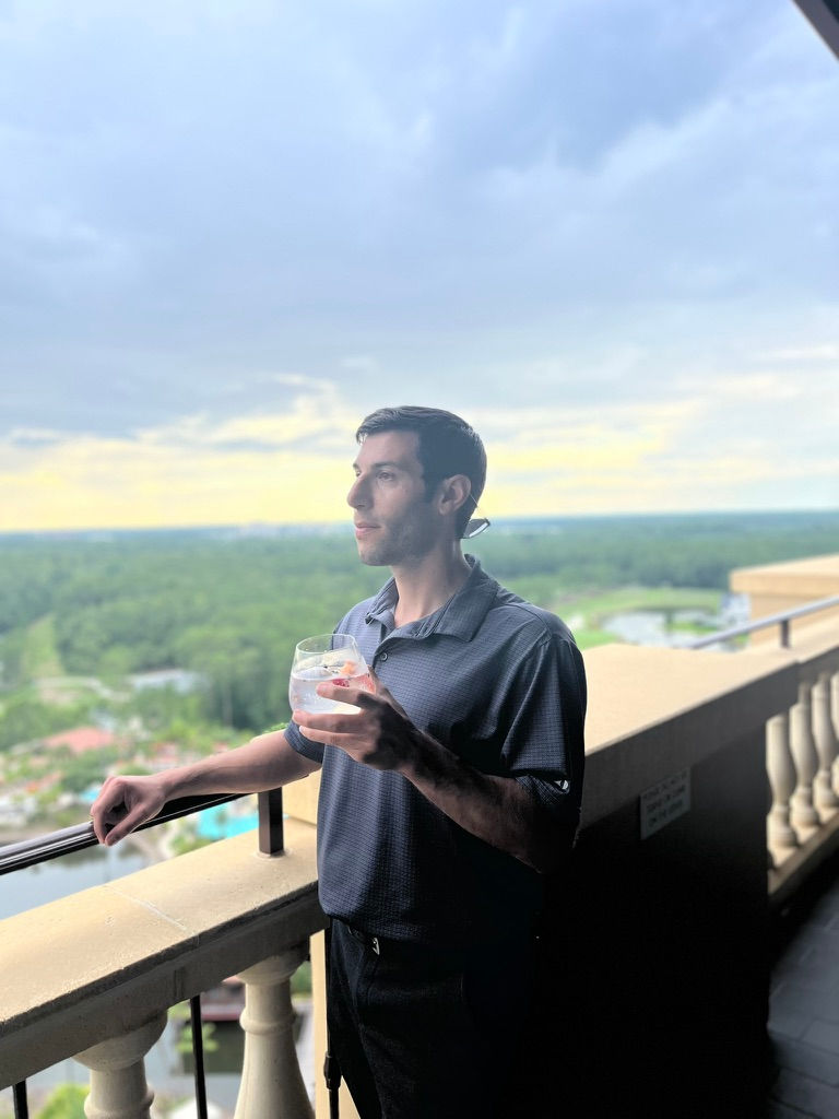 Certified Fora Luxury Travel Advisor John Alberts at Capa Restaurant Terrace View inside Four Seasons Orlando