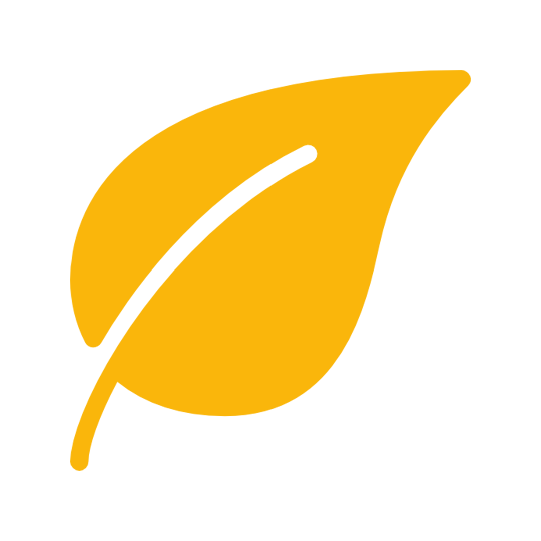 Golden leaf icon