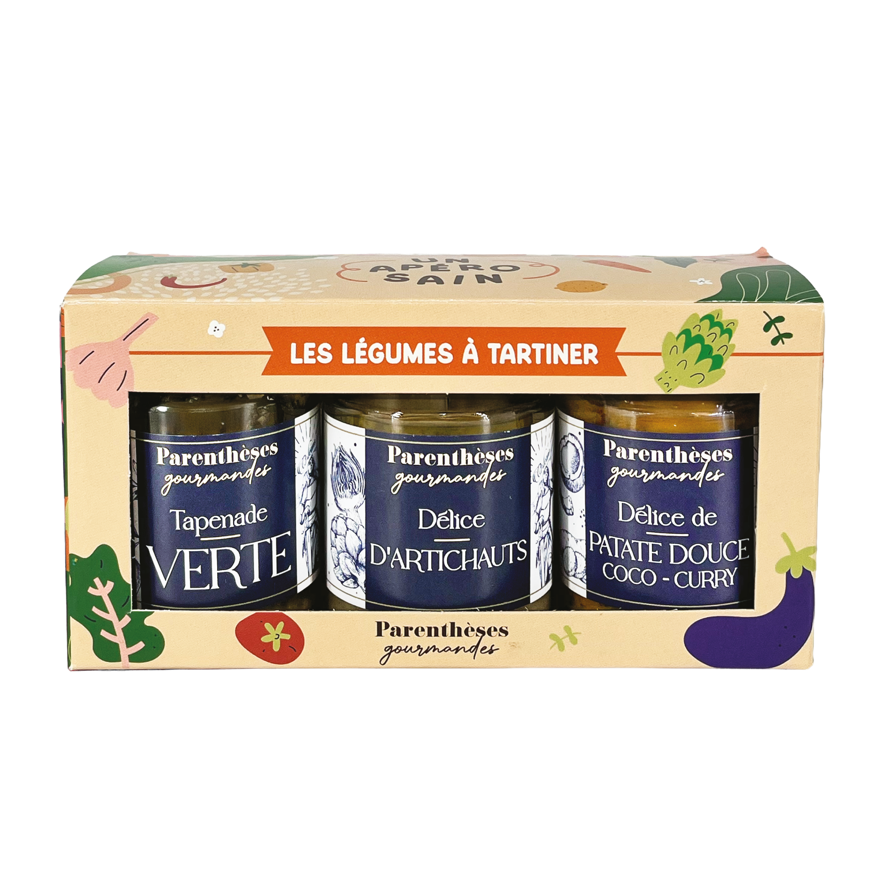 Lot de 3 tartinades "Les légumes à tartiner" - 4 lots de 3