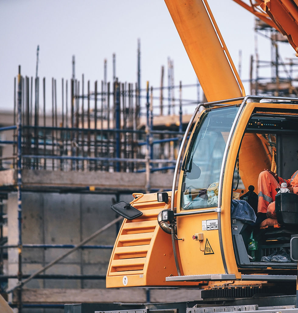 Excavatrice de chantier