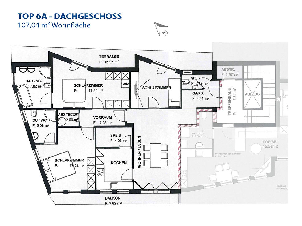Miniaturbild: Zentrale 4-Zimmer-Wohnung im Dachgeschoß