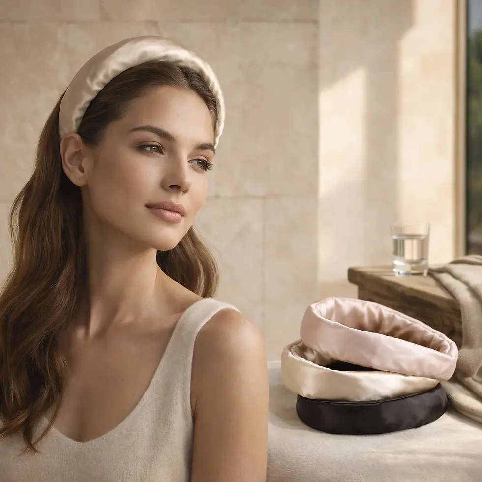 Haarbescherming overdag, bescherm je edges met een 6A kwaliteit zijden haarband