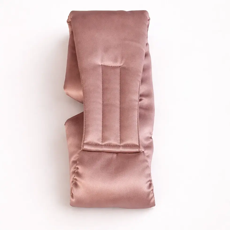 Slaapmasker ogen 3D roze achterkant klittenband