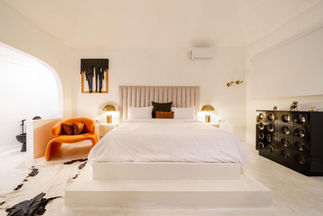 Spacious luxury suite interior at Villa Feliz in Ubud Bali