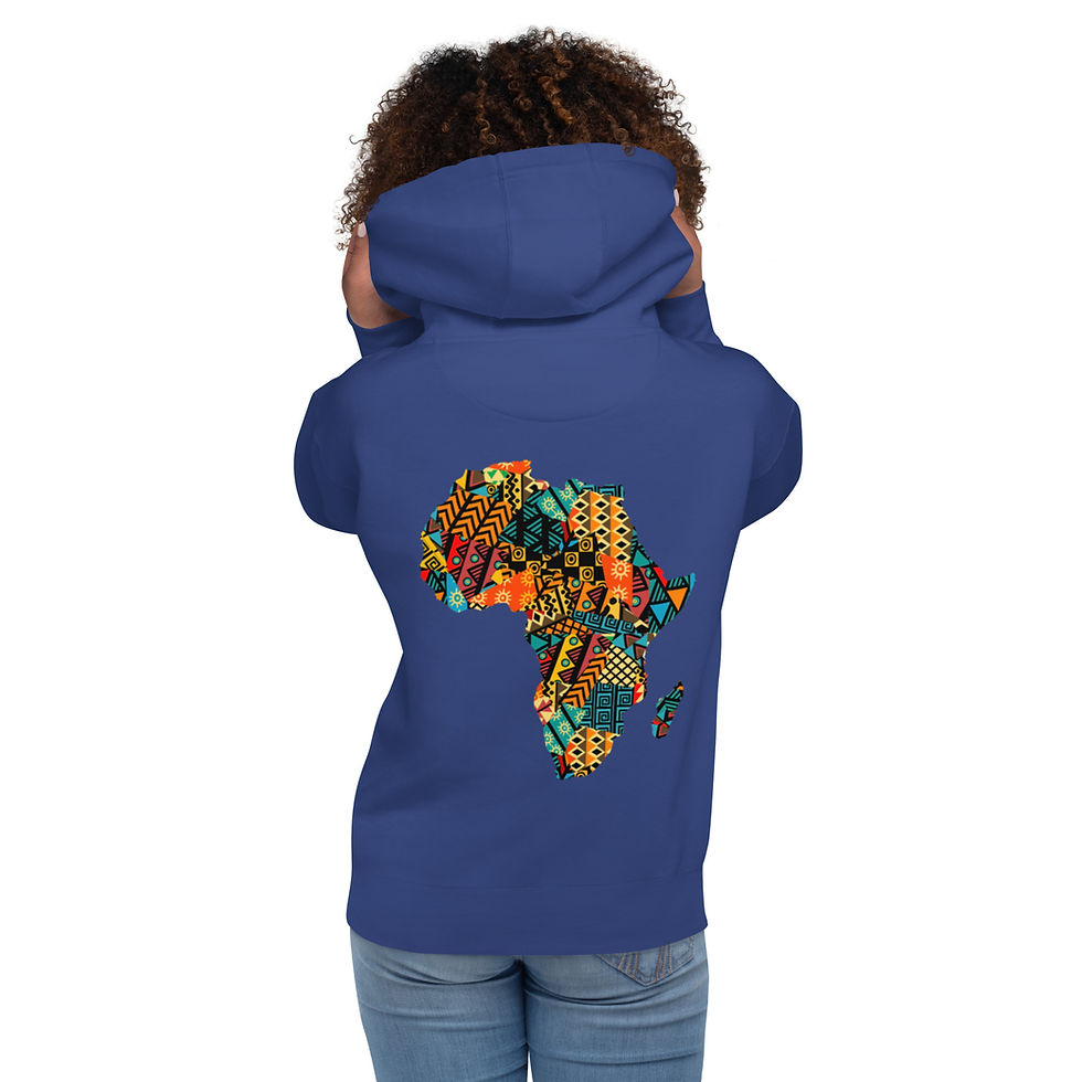 Miniatura:  African Print Unisex Hoodie By Dennomatic 