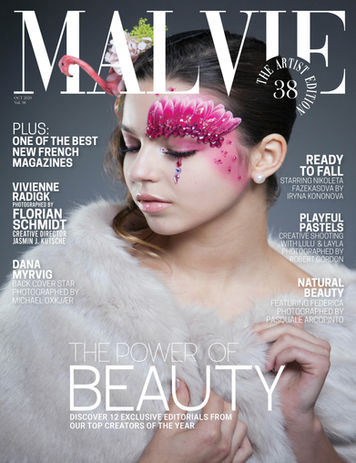 STILIKONEN Makeup & Styling on Cover of the  french Beauty magazine Malvie Mag