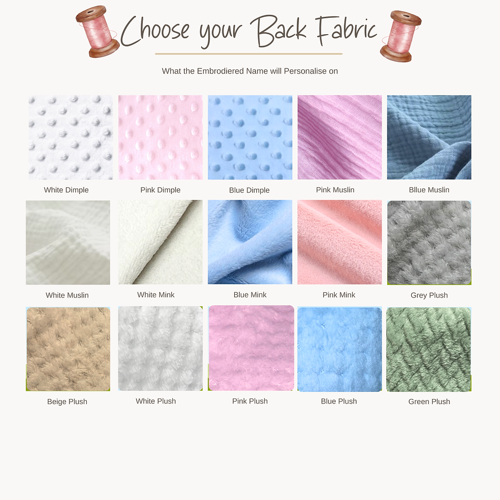 Μικρογραφία: Personalised hand made baby blankets, choose your fabric and we will create.