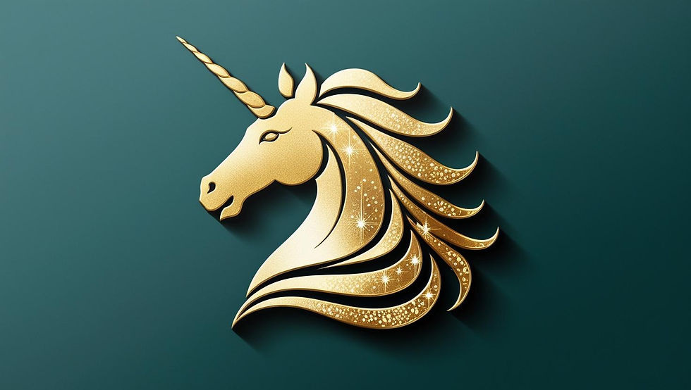 Gold unicorn logo with dapple_sparkle markings etched in.jpg