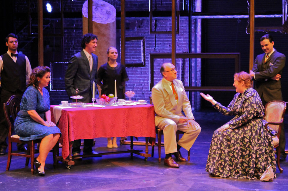 Margaret tries to explain at Naccarellis.jpg