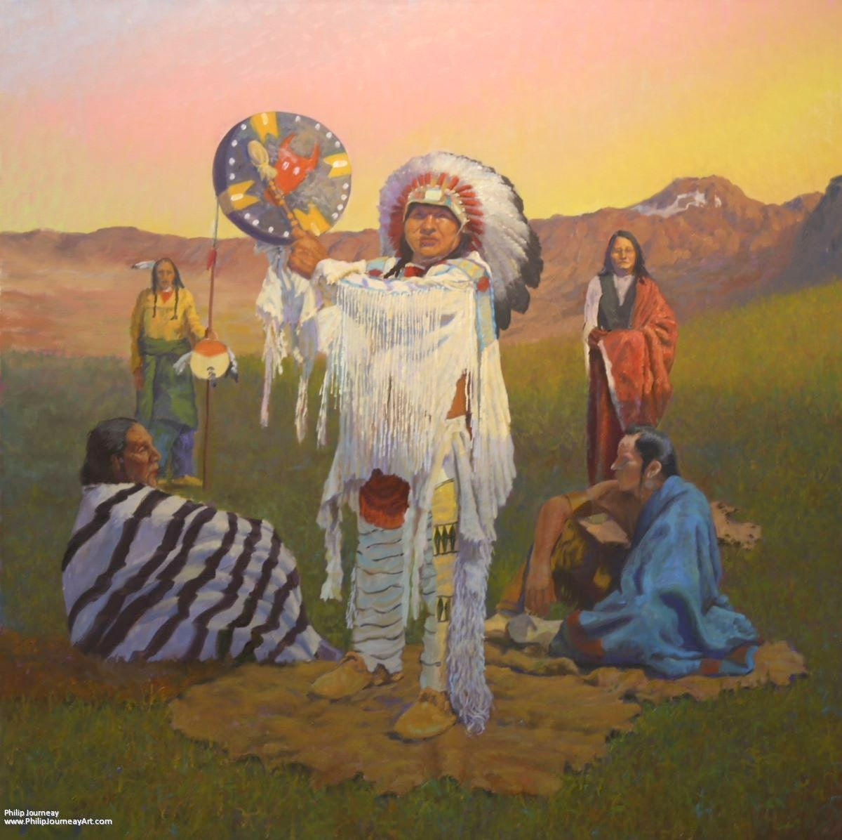 Gathering of Elders Print Frameless