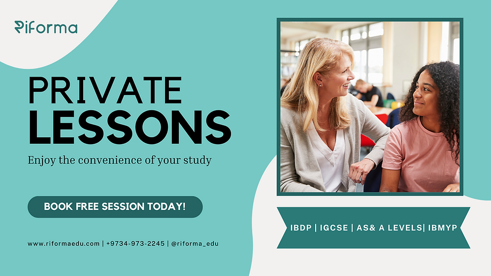 IBDP 1ON1 TUTORING
