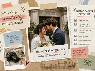 Choosing a photographer for your Southwark Registry Office ceremony