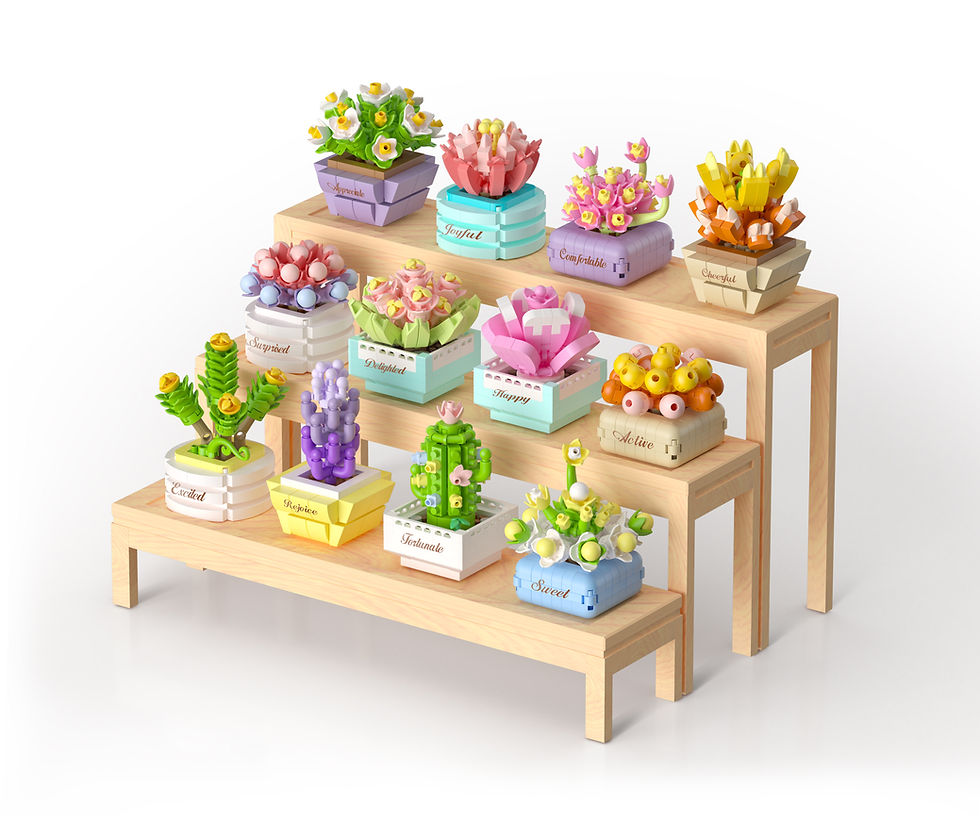 Thumbnail: Koco Bricks Succulent Potted Plants Asst.