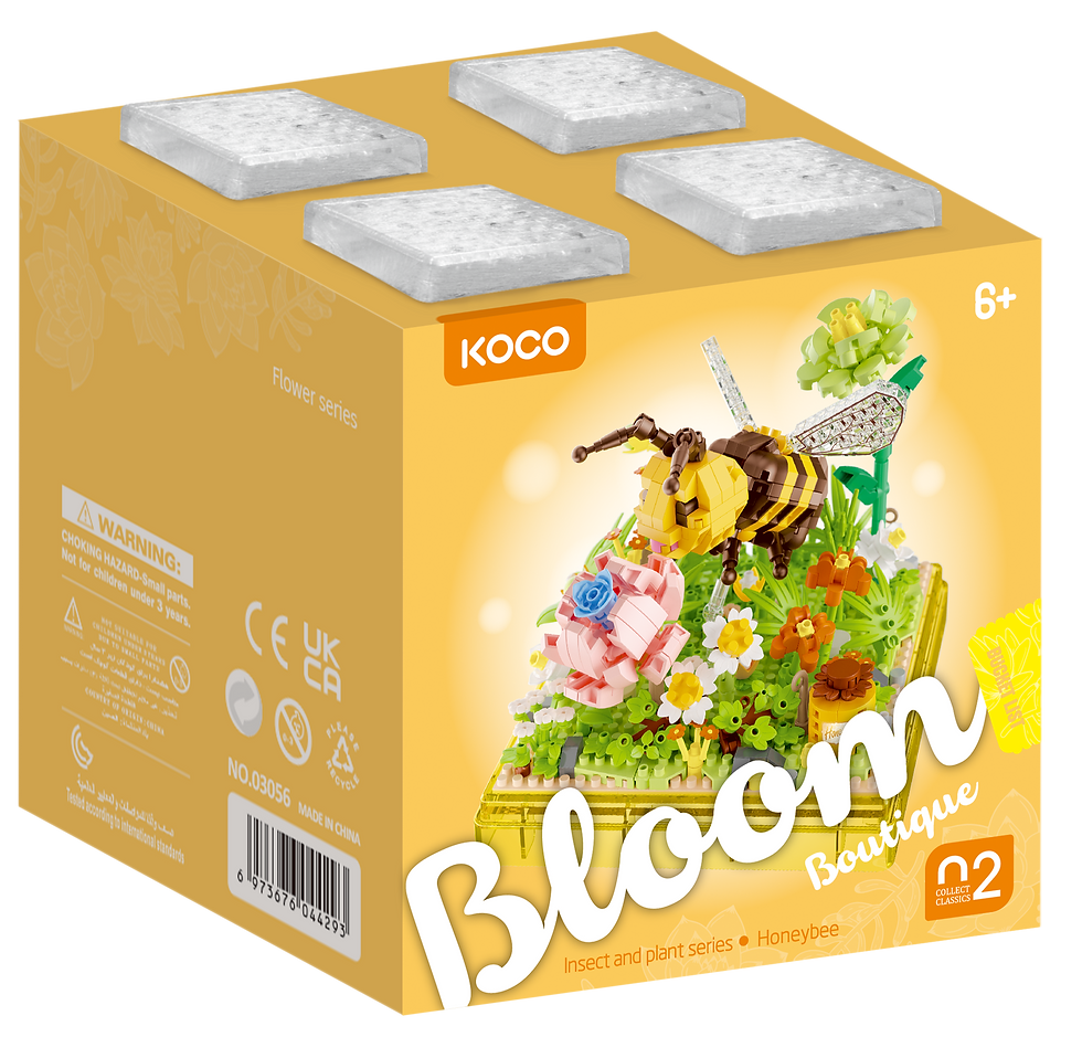 Thumbnail: Koco Bricks Insect and Plants w/Case Asst. Micro Mini Building Bricks Set