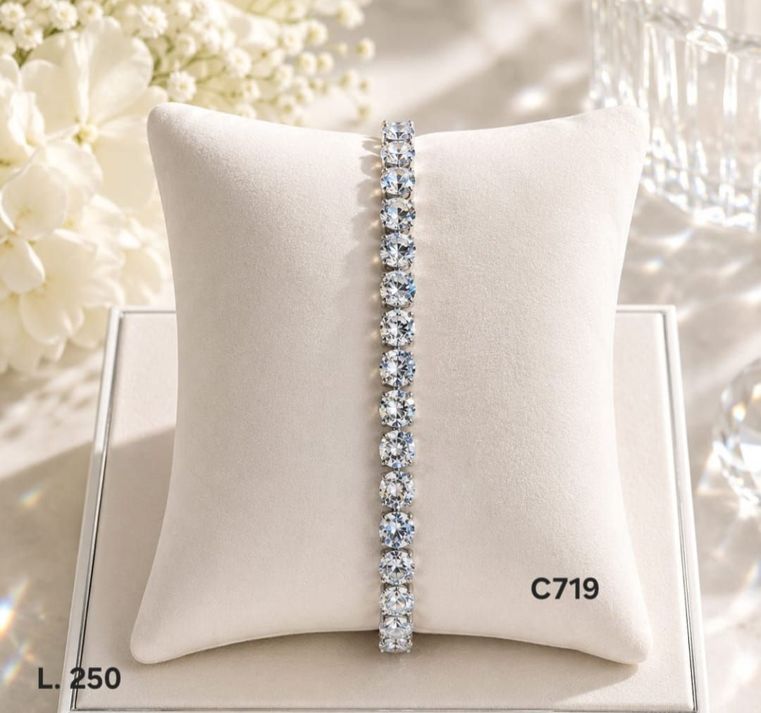 Pulsera Tennis Diamond Classic – Doble Laminado de Oro 18K