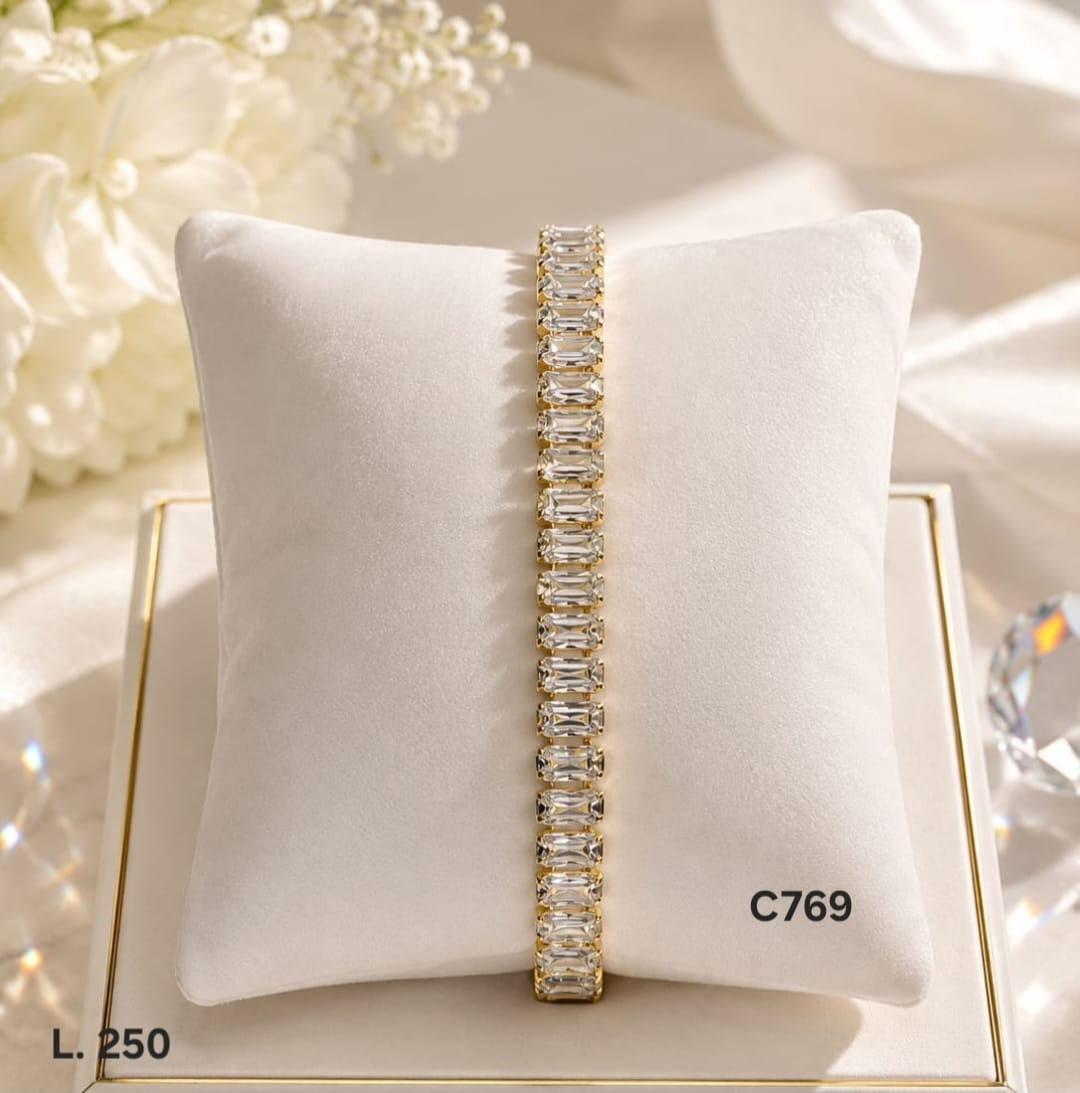 Pulsera Tennis Imperial de Zirconias – Doble Laminado de Oro 18K