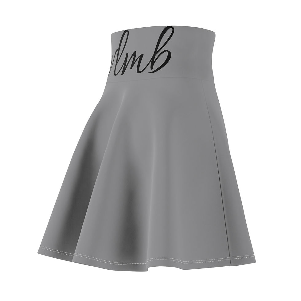 Thumbnail: Stylish Women’s Skater Skirt with Elegant Script Design
