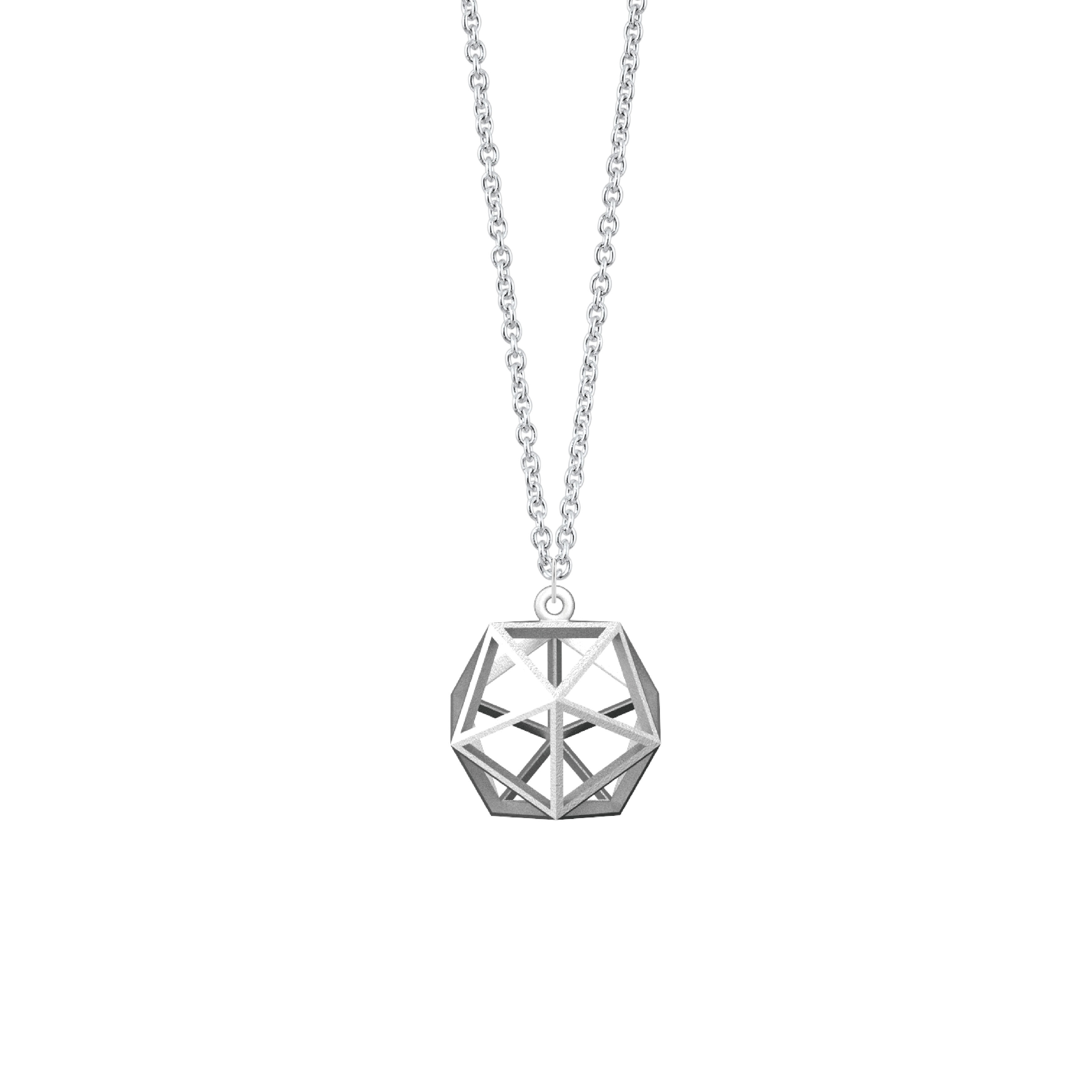 Mille-Feuille Fashion｜Spacing Icosahedron Necklace