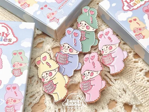 Thumbnail: 香城 HEUNGSHING｜Lovely Rabbies 盲盒PIN (隨機款)