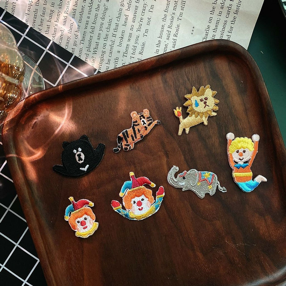 Littdlework | 刺繡迷你胸章 - 馬戲團系列 | Pin - Circus