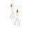 Thumbnail: Mille-Feuille Fashion｜Spacing Triangle Earrings S Size (White)