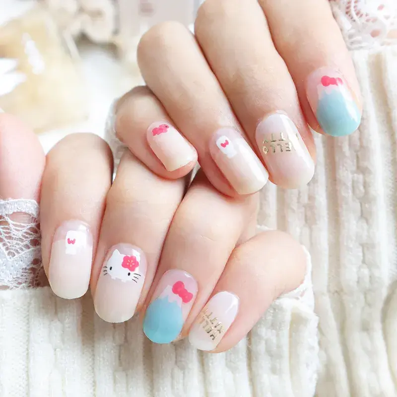 Thumbnail: Lunacaca｜SJP001 Hello Kitty ♥ 富士晴空 凝膠指甲貼