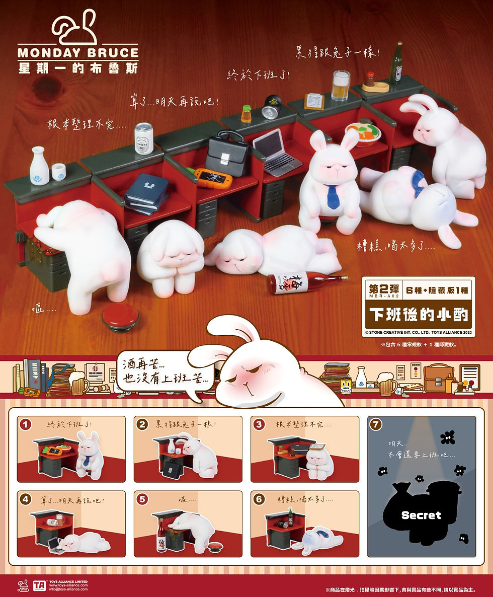 Thumbnail: 星期一的布魯斯盲盒 MONDAY BRUCE 第2彈｜下班後的小酌