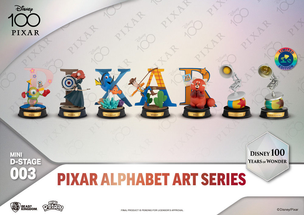 野獸國｜PIXAR藝術文字系列盲盒