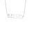 Thumbnail: Mille-Feuille Fashion｜Spacing Rectangle Necklace (White)