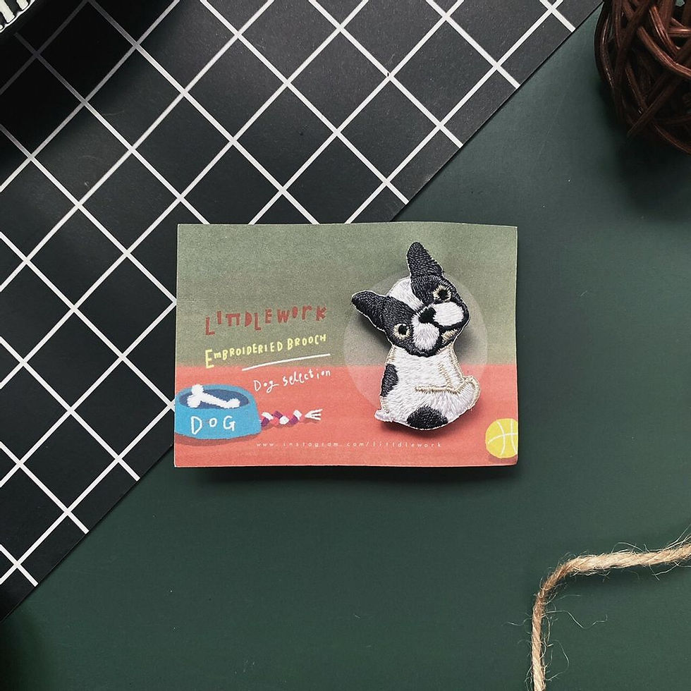 Thumbnail: Littdlework | 刺繡別針 - 狗系列  |  Pin - Dog