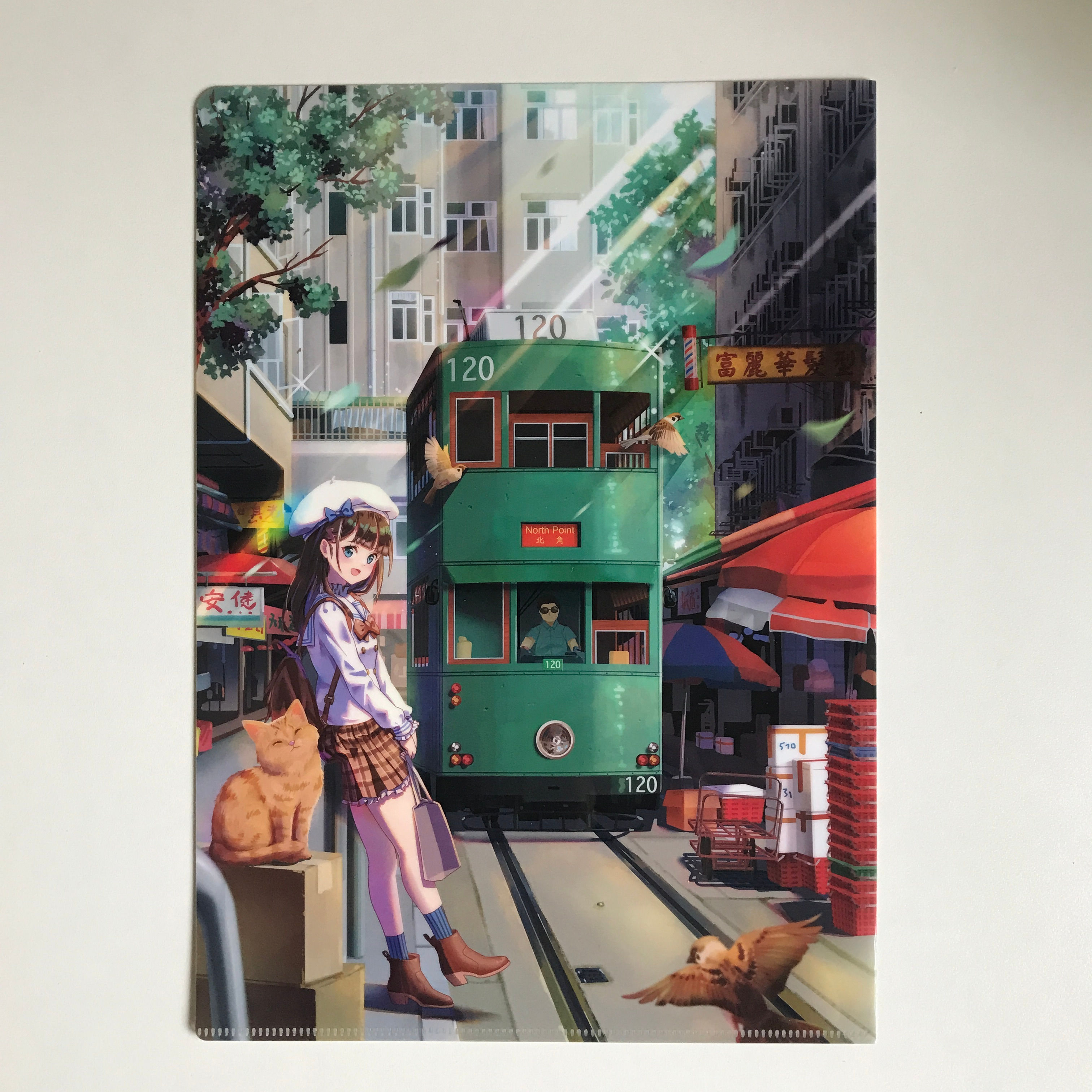 5厘米鐵道｜春秧街 香港列車 雙面膠文件夾