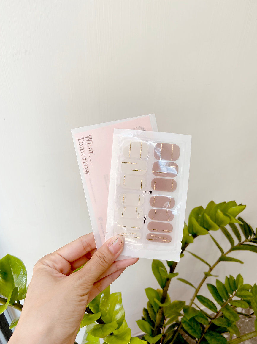What Tomorrow|透明燙金點點 #WT004 無毒指甲貼 Nail Polish Wrap