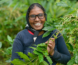 Happy woman in glasses