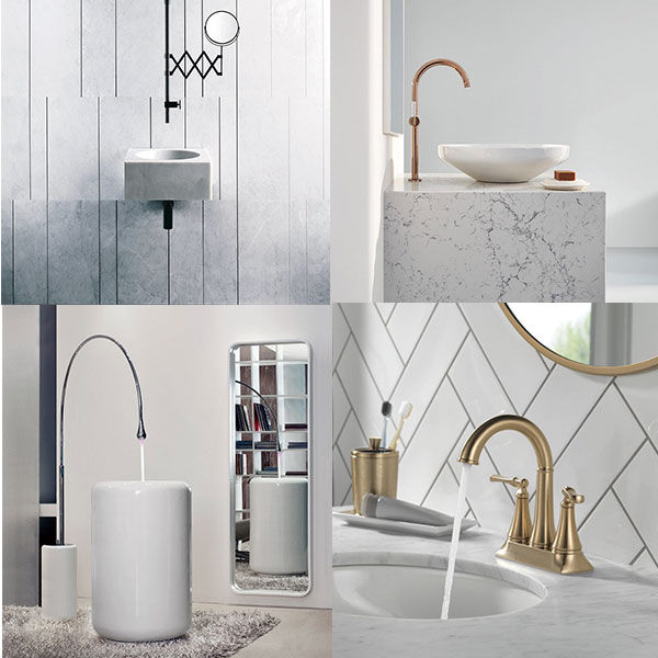 What are the different types of bathroom faucets?