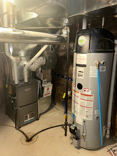 Toronto custom home mechanical room with HVAC, plumbing, and electrical systems efficiently arranged in a dedicated space.