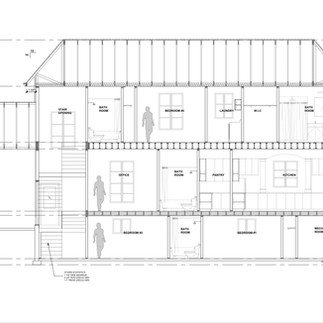 Contemporary luxury custom home drawings with modern architecture, large glass windows, stone accents, flat rooflines, and detailed architectural plans for a high-end residence.