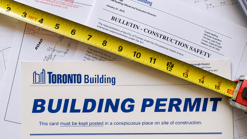 Toronto custom home inspection of structural framing, plumbing and HVAC rough-ins during construction by 416 Construction.