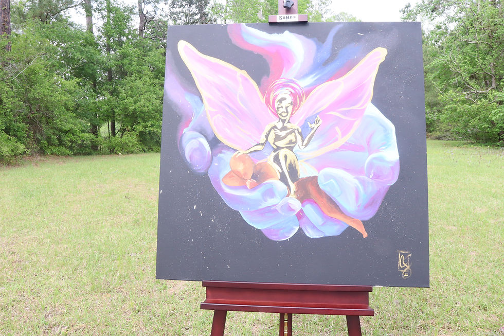 Butterfly Rebirth - Painting on Canvas