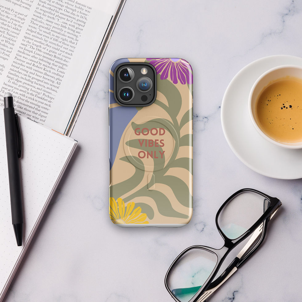Miniaturbild: I Phone Hülle mit MagSafe Cover und Good Vibes Only Print