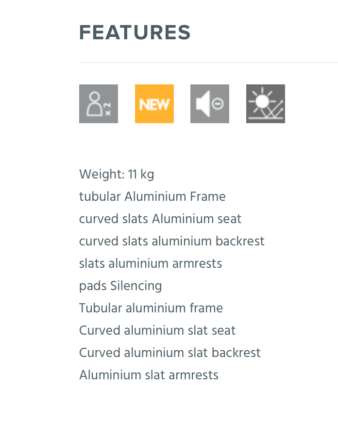 Miniaturebillede: Luxembourg Bænk m/armlæn